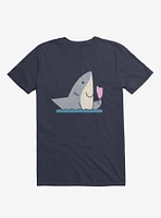 Ice Cream Shark Navy Blue T-Shirt