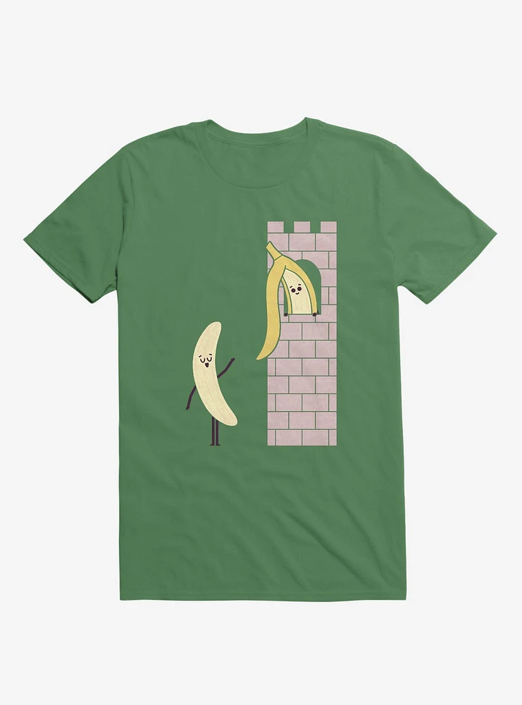 Let Down Your Peel Banana Castle Irish Green T-Shirt
