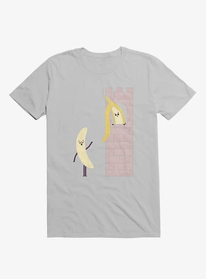 Let Down Your Peel Banana Castle Ice Grey T-Shirt