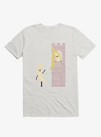 Let Down Your Peel Banana Castle White T-Shirt
