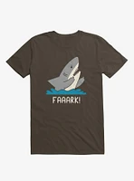 Moody Shark Faaark! Brown T-Shirt