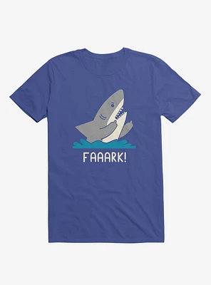 Moody Shark Faaark! Royal Blue T-Shirt