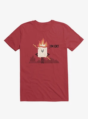 I'm OK! Campfire S'more Red T-Shirt