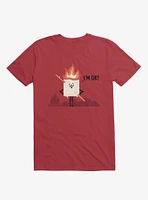 I'm OK! Campfire S'more Red T-Shirt