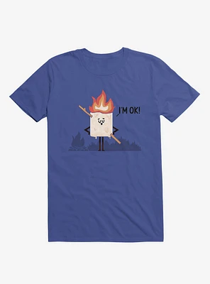I'm OK! Campfire S'more Royal Blue T-Shirt