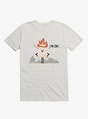 I'm OK! Campfire S'more White T-Shirt