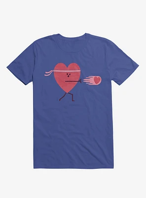 Power Of Love Heart Royal Blue T-Shirt