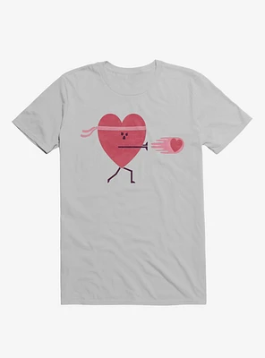 Power Of Love Heart Ice Grey T-Shirt