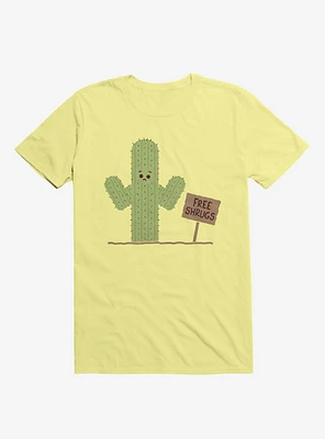 Cactus Free Shrugs Corn Silk Yellow T-Shirt