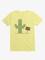 Cactus Free Shrugs Corn Silk Yellow T-Shirt