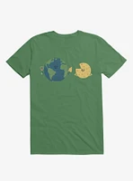 Earth Mmmoon Cheese Irish Green T-Shirt