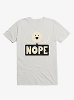 Thumbs Up Face Nope Sign White T-Shirt