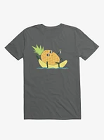 Summer Pineapple Chilling Charcoal Grey T-Shirt