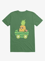 Summer Pineapple Driving Irish Green T-Shirt