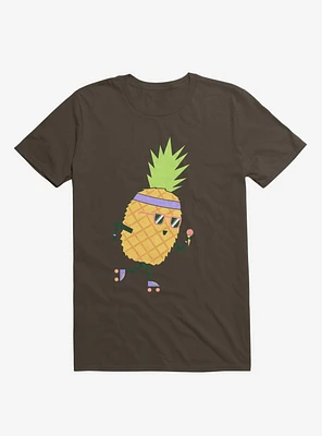 Summer Pineapple Roller Skating T-Shirt
