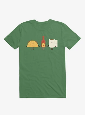 Taco, Hot Sauce, Toilet Paper Friends Irish Green T-Shirt