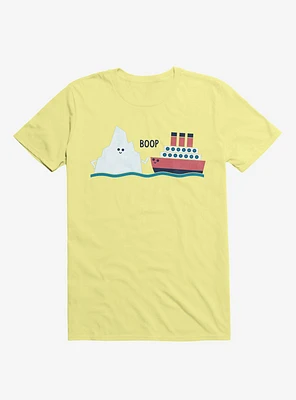 Iceberg Boop Ship Corn Silk Yellow T-Shirt