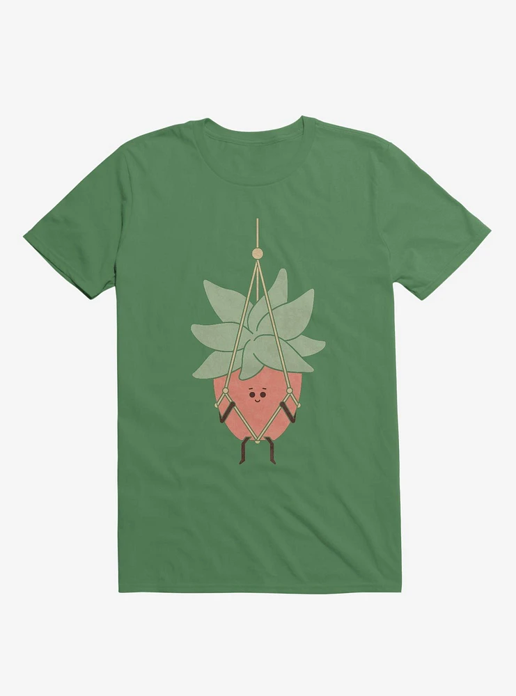 Hang There House Plant Irish Green T-Shirt