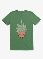 Hang There House Plant Irish Green T-Shirt