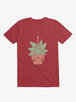 Hang There House Plant Red T-Shirt