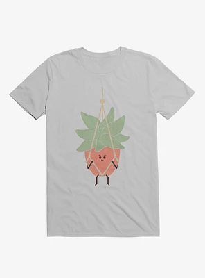 Hang There House Plant Ice Grey T-Shirt