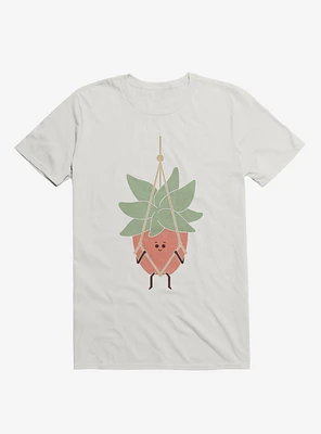 Hang There House Plant White T-Shirt