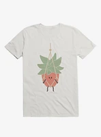 Hang There House Plant White T-Shirt