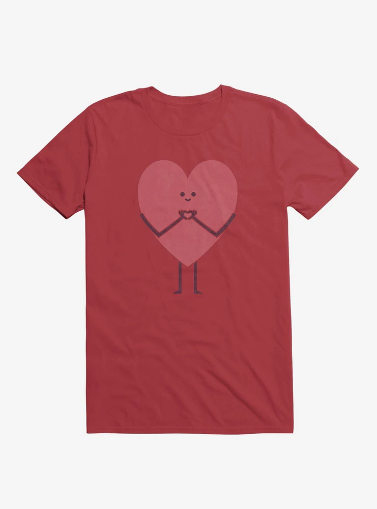 Heart Making Hands Red T-Shirt