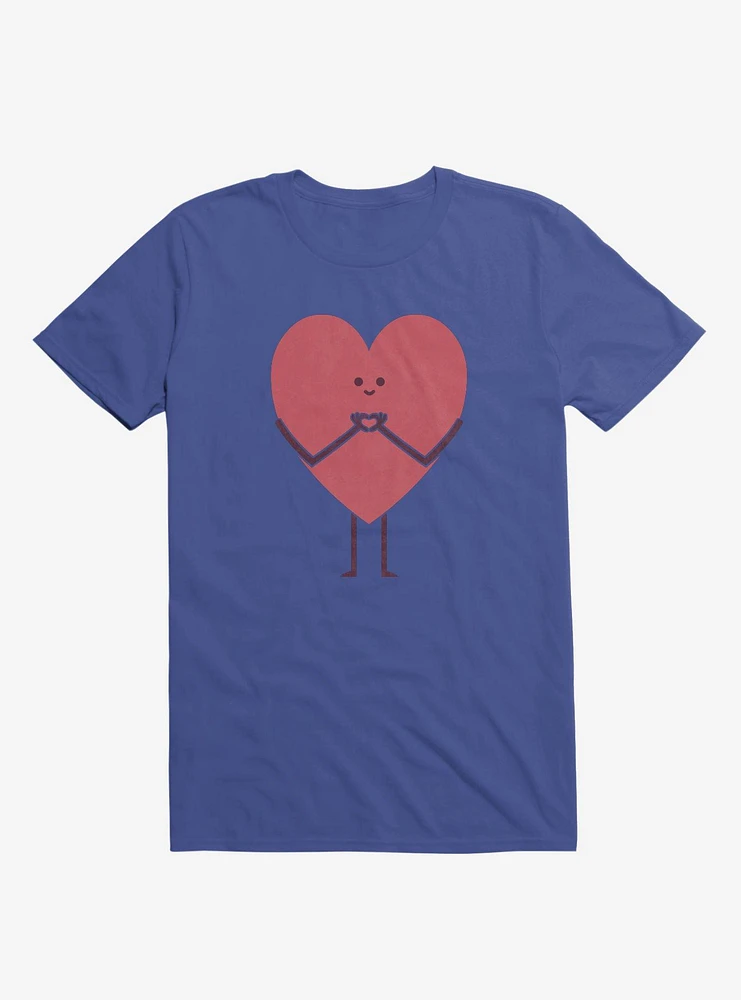 Heart Making Hands Royal Blue T-Shirt