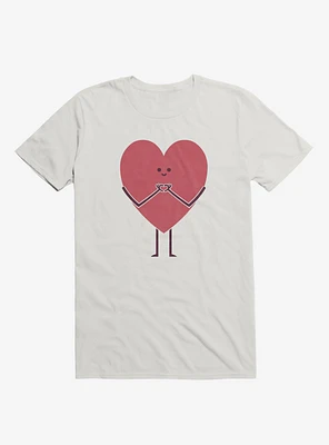 Heart Making Hands White T-Shirt