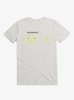An Introvert... Speech And Thought Bubbles White T-Shirt