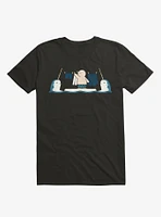 Penguin With Narwhals Laundry Day T-Shirt