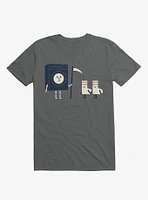 Grim Washer Vs. Socks Charcoal Grey T-Shirt