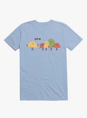 Taco Hop In! Fixings Light Blue T-Shirt