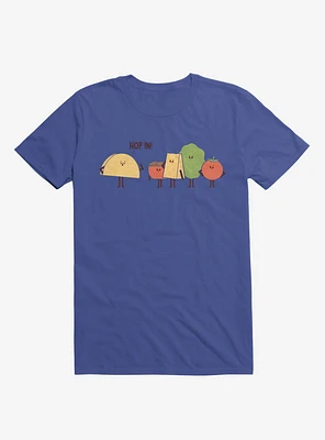 Taco Hop In! Fixings Royal Blue T-Shirt