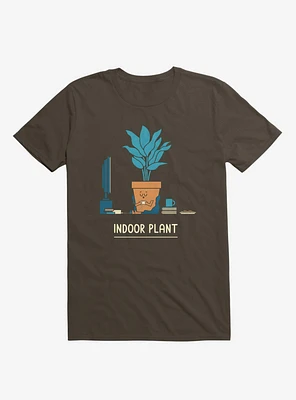 Indoor Comfy Plant Brown T-Shirt