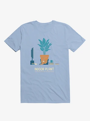 Indoor Comfy Plant Light Blue T-Shirt