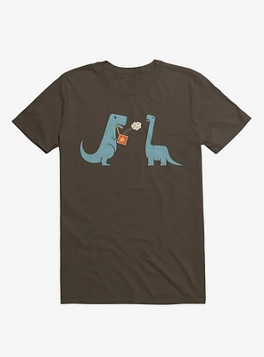 Meteor Jack The Box Dinosaurs Brown T-Shirt