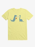 Meteor Jack The Box Dinosaurs Corn Silk Yellow T-Shirt