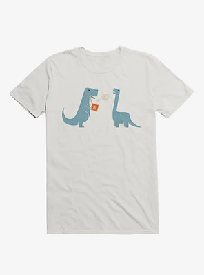 Meteor Jack The Box Dinosaurs White T-Shirt