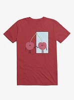 Love Yourself Cherry Looking Mirror Red T-Shirt