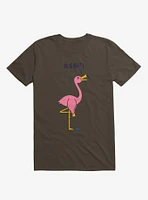 Ouch! Flamingo Brown T-Shirt