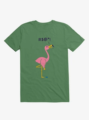 Ouch! Flamingo Irish Green T-Shirt