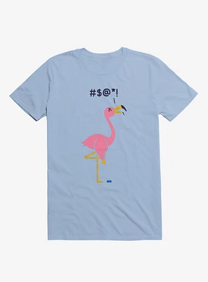Ouch! Flamingo Light Blue T-Shirt