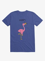 Ouch! Flamingo Royal Blue T-Shirt