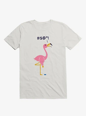 Ouch! Flamingo White T-Shirt