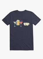 Party's Over Someone Called The Cups Navy Blue T-Shirt