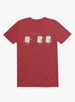 Turn Back Marshmallow Warning Red T-Shirt