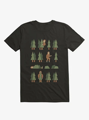 Bigfoot Forest Black T-Shirt