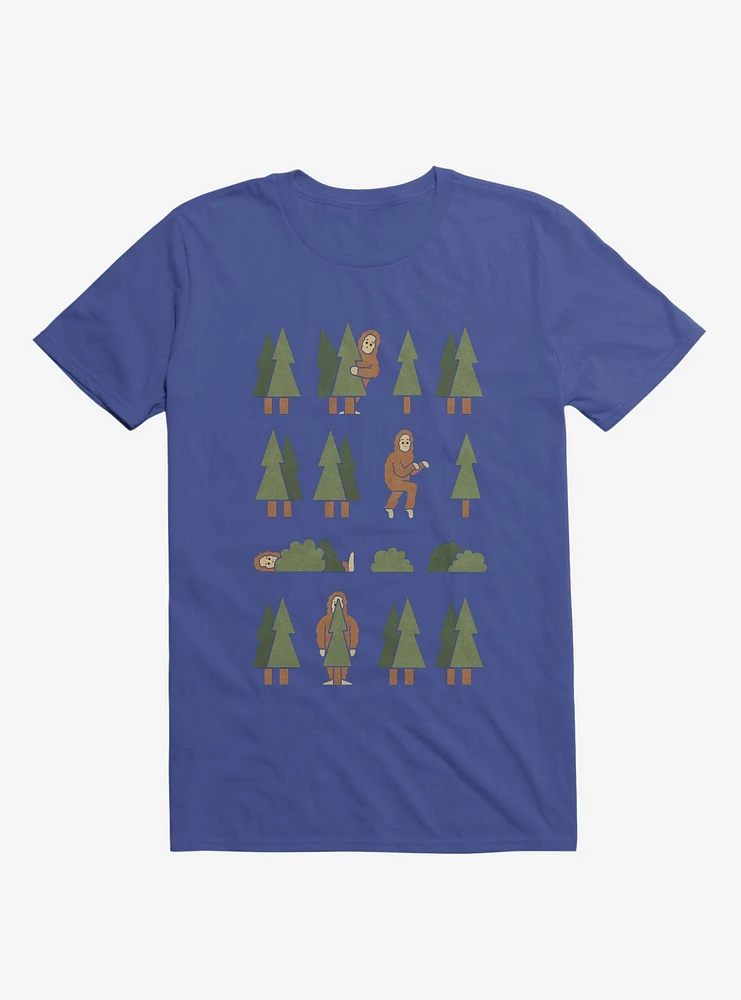 Bigfoot Forest Royal Blue T-Shirt